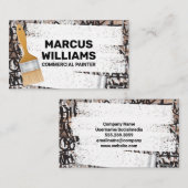 ロ絵を描ーラとブラシ | グラフィティブリック壁 名刺 (正面/裏面)