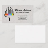 ロ絵を描ーラシティのロゴ |テクスチャウォール 名刺 (正面/裏面)