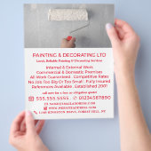 ロ絵を描ーラー、ペインター&デコレータ広告ー チラシ (手)