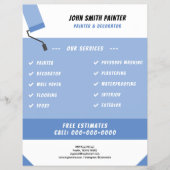 ロ絵を描ーラ – ペインター&デコレータフライヤー チラシ (正面)