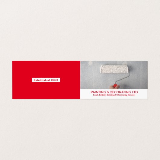 ロ絵を描ーラ、画家、デコレータの写真 名刺 (外部フラット)