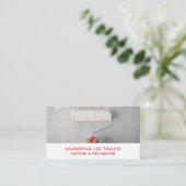 ロ絵を描ーラ、画家、デコレータ 名刺 (スタンド正面)