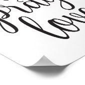 ロ食べブ祈文芸タイポグラフィ引用文キッチン ポスター (角)