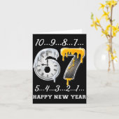 ロ⑥⑦ ハッピーニューイヤー シックス セブン ファニー カウントダウン ２０２６ ビー カード (黄色い花)