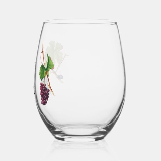 ワおもしろいイエレガントンの時間を作る ステムなしワイングラス (左)