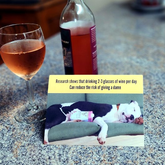 ワおもしろいイリラックスン誕生日付き犬 カード