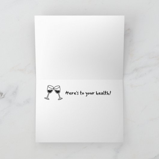 ワおもしろいイリラックスン誕生日付き犬 カード (内部)