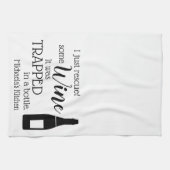 ワおもしろいインことわざ引用文がボトル キッチンタオル (横)