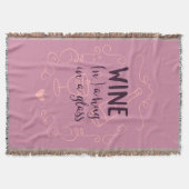 ワおもしろいインはグラスで抱擁 スローブランケット (正面)