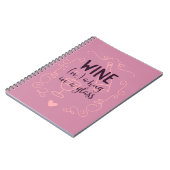 ワおもしろいインはグラスで抱擁 ノートブック (左側)