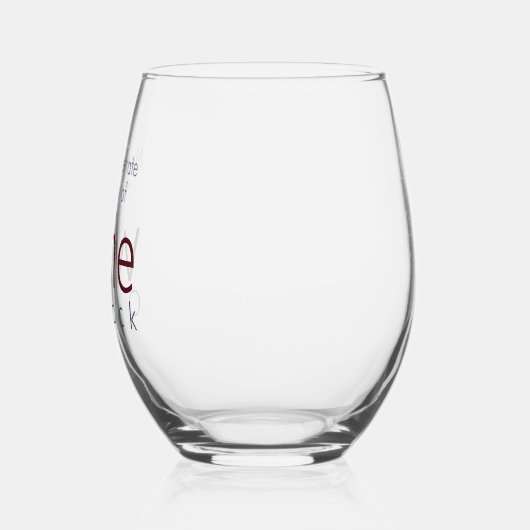 ワおもしろいパーソナライズされたイ時 ステムなしワイングラス (左)