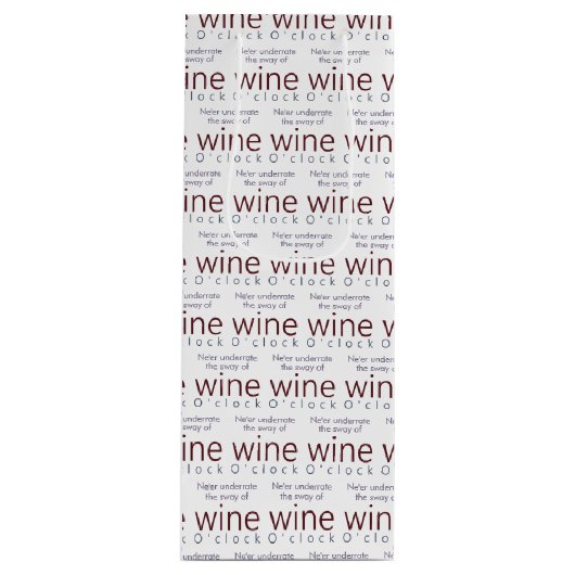 ワおもしろいパーソナライズされたイ時 ワインギフトバッグ (正面)