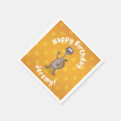 ワおもしろいーゼルなびく漫画イラストレーション スタンダードカクテルナプキン (角)