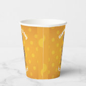 ワおもしろいーゼルなびく漫画イラストレーション 紙コップ (右)