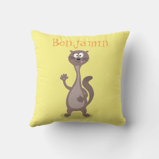 ワおもしろいーゼル漫画イラストレーションことわざhello クッション (裏面)