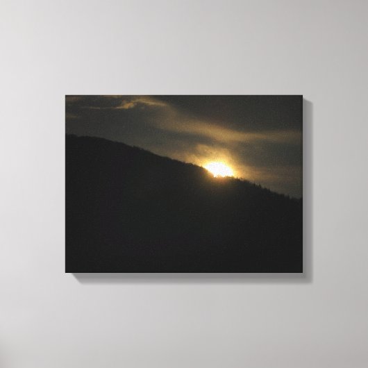 ワすごいンシントンマウンテン上空 キャンバスプリント (正面)