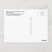 ワすごいンシントンマウンテン上空 ポストカード (裏面)