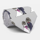 ワイおもしろいマラナー・ドッグ・アンド・グ結婚ルームズ ネクタイ (ロール)