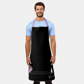 ワイおもしろいヤブラックのバブルバングル エプロン (着用した状態)