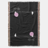 ワイおもしろいヤブラックのバブルバングル スローブランケット (正面縦)