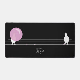 ワイおもしろいヤブラックのバブルバングル デスクマット