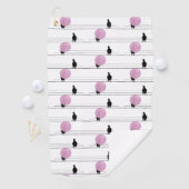 ワイおもしろいヤ模様の白のかわいいバブルバングル ゴルフタオル (インサイチュ)