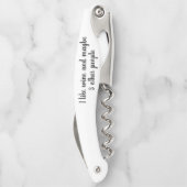 ワイおもしろいンことわざ私はワインの贈り物が好き ソムリエナイフ (裏面)