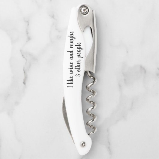 ワイおもしろいンことわざ私はワインの贈り物が好き ソムリエナイフ (裏面)