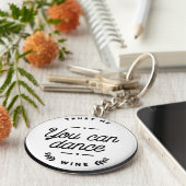 ワイおもしろいンのキーリングを踊る キーホルダー (側面)