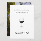 ワイおもしろいンのバレンタインロマンチックカップルのバック写真 シーズンカード (正面/裏面)