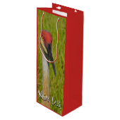 ワイおもしろいンもっと砂の丘クレーン自然野生動物 ワインギフトバッグ (正面アングル)