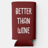 ワイおもしろいンより良い – 赤と白 –  スリム缶クーラー (裏面)