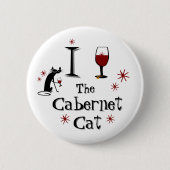 ワイおもしろいンカベルネキャットファン 缶バッジ (正面)