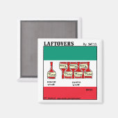 ワイおもしろいンカートゥアイタリアンルヴィノボトル マグネット (正面/裏面)