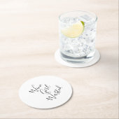 ワイおもしろいンガール無駄ラウンド紙コースター ラウンドペーパーコースター (インサイチュ)