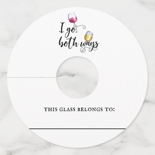 ワイおもしろいングラスマーカー識別子紙ラベル ワイングラスタグ (正面)