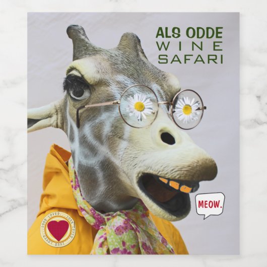 ワイおもしろいンサファリワインラベル！ワインラベル ワインラベル (シングルラベル)