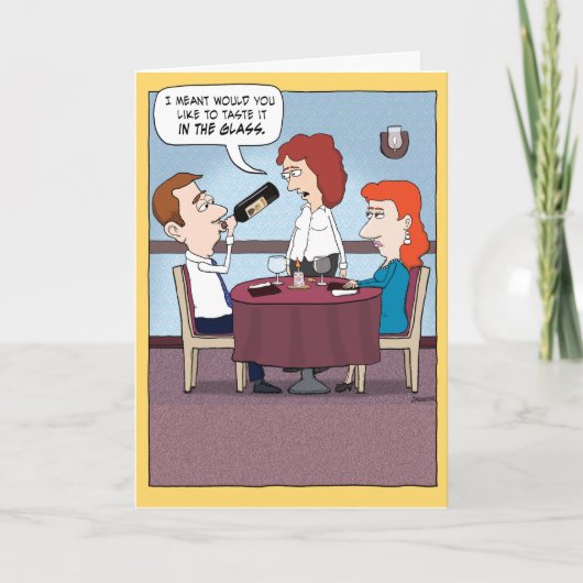 ワイおもしろいンタスター誕生日カード カード (正面)