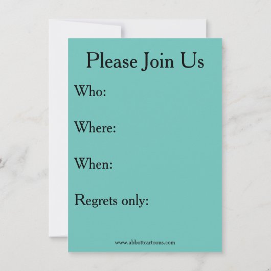 ワイおもしろいンテイスティングパーティの招待状「スペクタクル」 招待状 (裏面)