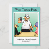 ワイおもしろいンテイスティングパーティの招待状「スペクタクル」 招待状 (正面)