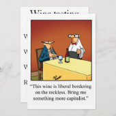 ワイおもしろいンテイスティングパーティの招待状「スペクチクル」 招待状 (正面/裏面)