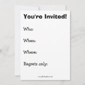 ワイおもしろいンテイスティングパーティの招待状 招待状 (裏面)