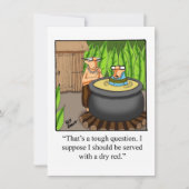 ワイおもしろいンテイスティングパーティの招待状 招待状 (正面)