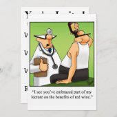 ワイおもしろいンテイスティングパーティの招待状 招待状 (正面/裏面)