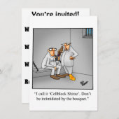 ワイおもしろいンテイスティングパーティの招待状 招待状 (正面/裏面)