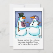 ワイおもしろいンテイスティングパーティの招待状 招待状 (正面)