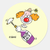 ワイおもしろいンテイスティングパーティー招待状封筒用シール ラウンドシール (正面)