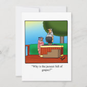 ワイおもしろいンパーティの招待状「斑点」 招待状 (正面)