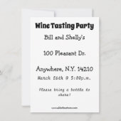 ワイおもしろいンパーティの招待状「斑点」 招待状 (裏面)