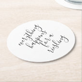 ワイおもしろいンパーティーアイディアラウンド紙コースター ラウンドペーパーコースター (アングル)